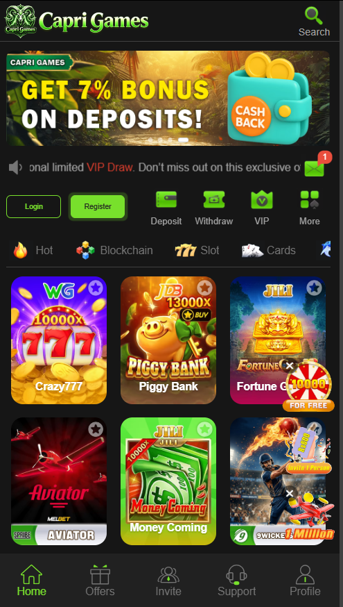 Capri Game App